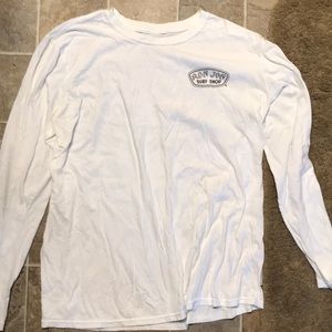 White Ron Jon Surf Shop Longsleeve Tee